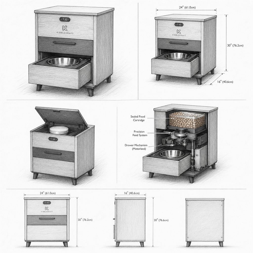 [PRE-ORDER · Ships Q4 2026] KibbleKraft ST Dispenser