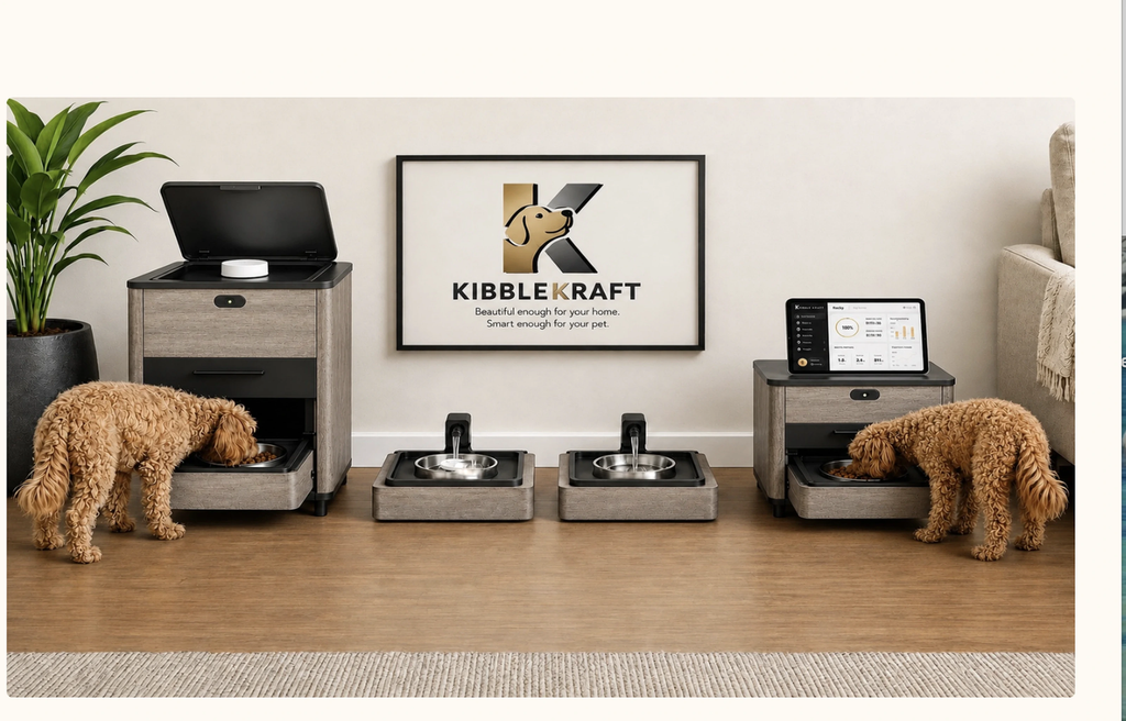 [PRE-ORDER · Ships Q4 2026] KibbleKraft SM Bundle — Small Dispenser + Single Wellness Fountain